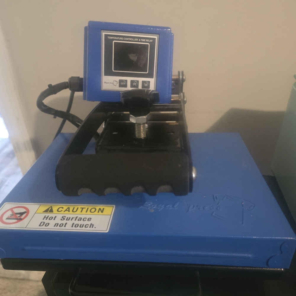 Royal Blue Heat Press Machine